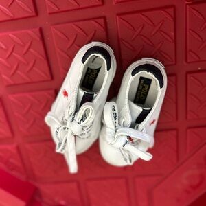 Polo by Ralph Lauren Kids White and Red Sneakers